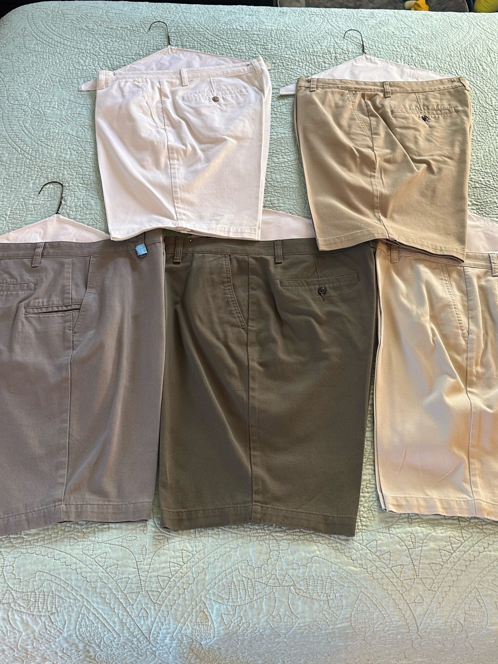 Men’s Dockers Shorts Size 36 Waist Flat Front Set of 5 Pairs